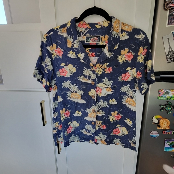 | La Cabaña | Button Up Short Sleeve |size M | - Picture 2 of 8